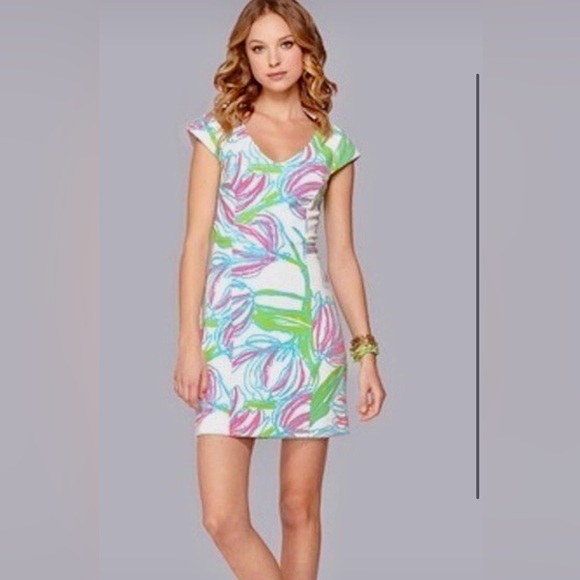 Lilly Pulitzer Dresses & Skirts - Lilly Pulitzer Ring The Bellboy Spring Floral Shift Dress Women’s Size Medium